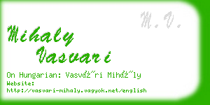 mihaly vasvari business card